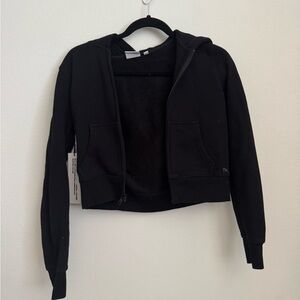 TNA Black Cozy Fleece Zip Hoodie